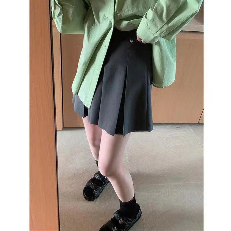 [Pauline] pleated lady style skirt 66192# L
