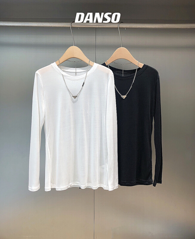 [DS] simple and versatile solid color sunscreen shirt (with detachable necklace) 28393# XYJ