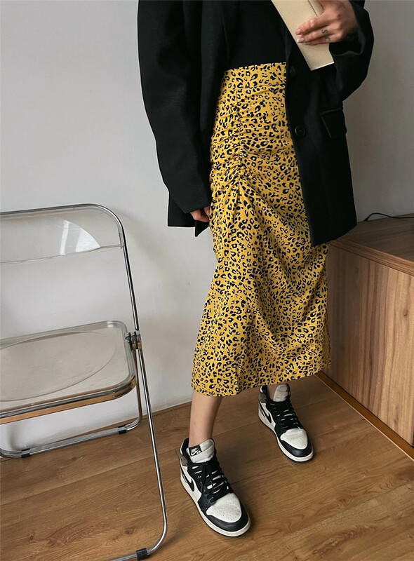 [open] Korean style personalized leopard print skirt 3325-1# ozq