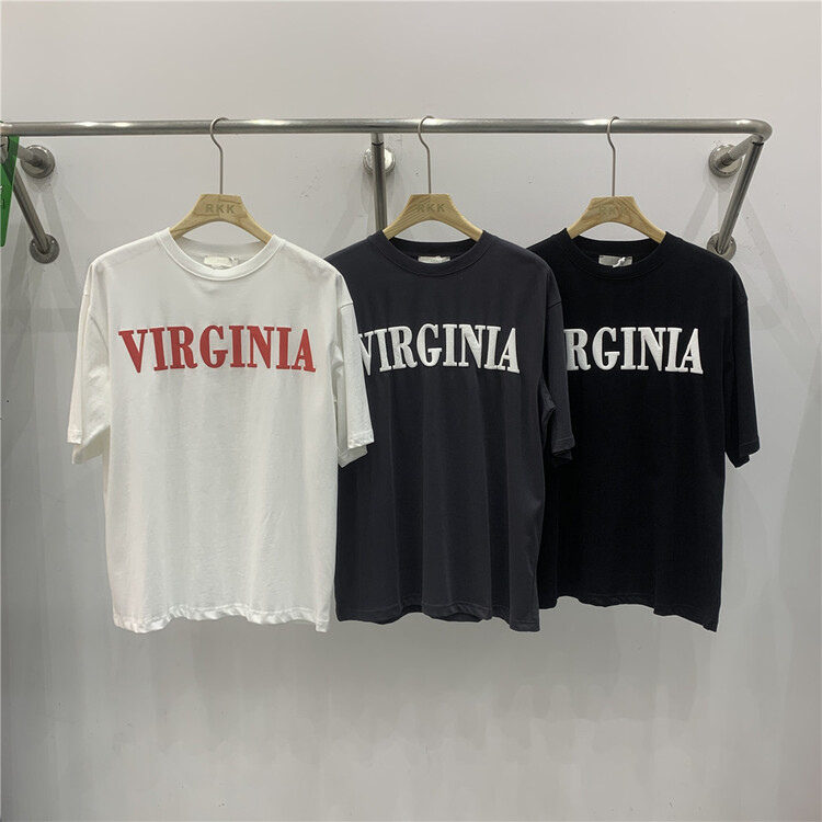 New year in early spring! [RKK] crew neck loose letter printed short sleeve T-shirt t205# ZZL