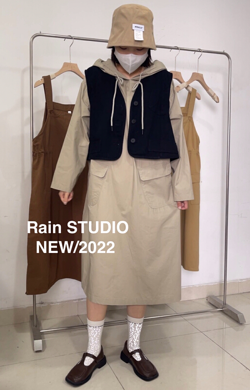 Early spring! [rain] single pocket V-neck single breasted vest 82009# XYY