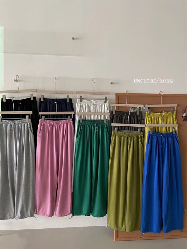 Live 102! [UNC be] versatile basic elastic waist casual pants 5035# XYY