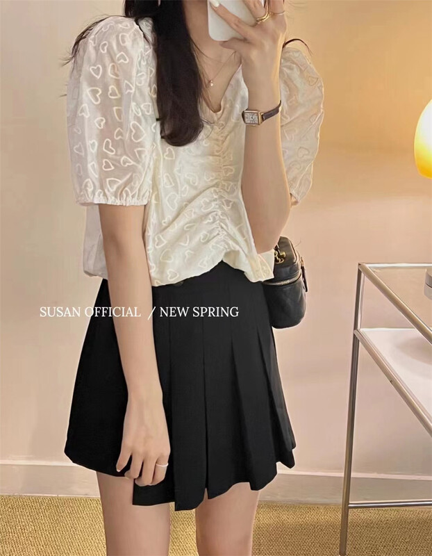 [Susan] caring design age reducing shirt (excluding necklace) y736# LSW