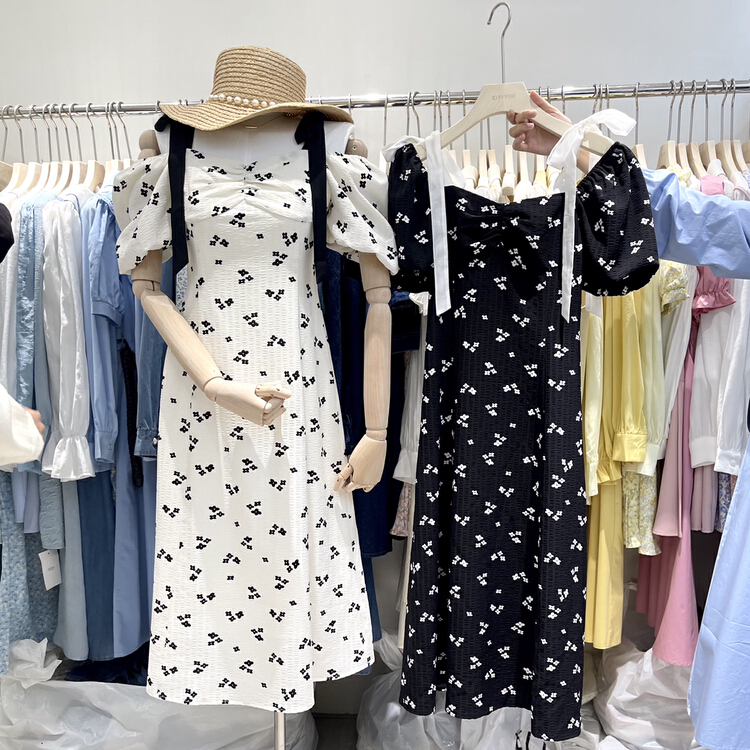 goods in stock! New in early summer! [EI fi you] new two wear floral dress 1992# LSL