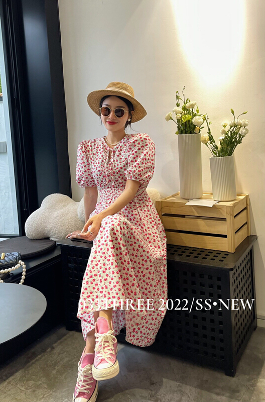 [033three] floral lady dress 8116# ozq