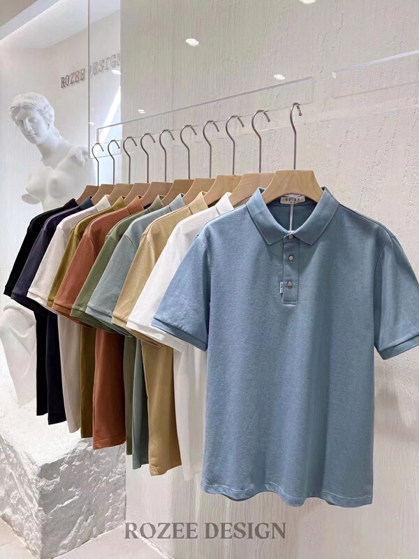 New in early summer! [Ruizhi] simple, comfortable and versatile polo shirt z911# ZZL