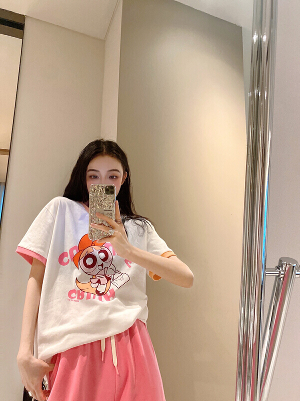 [Nancy] cartoon pattern Fashion short sleeve T-shirt 6372# WPL