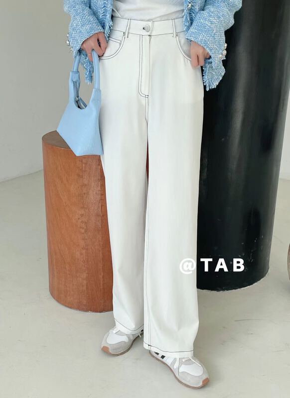 Early spring! [tabmini] high waist fashion Korean casual pants c19005-j# WPL