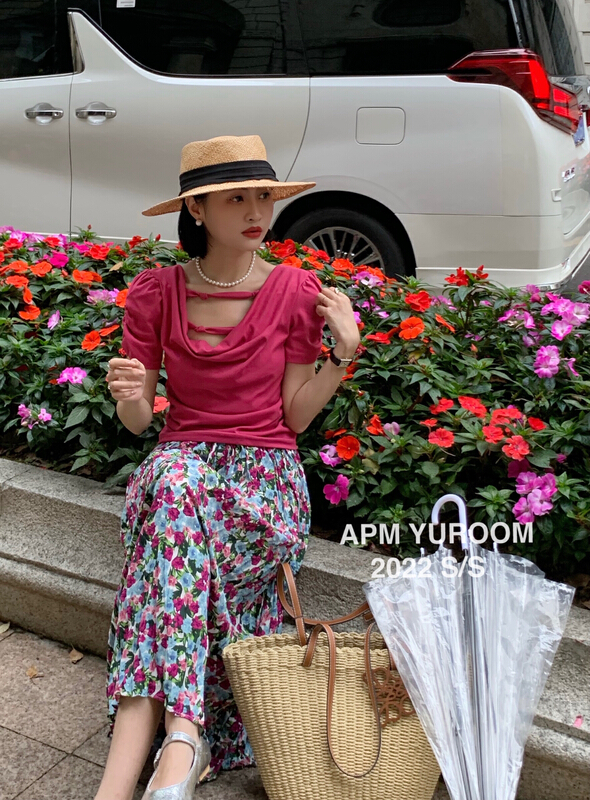 New in early summer! [APM yuroom] temperament French design small shirt 22161# LSL