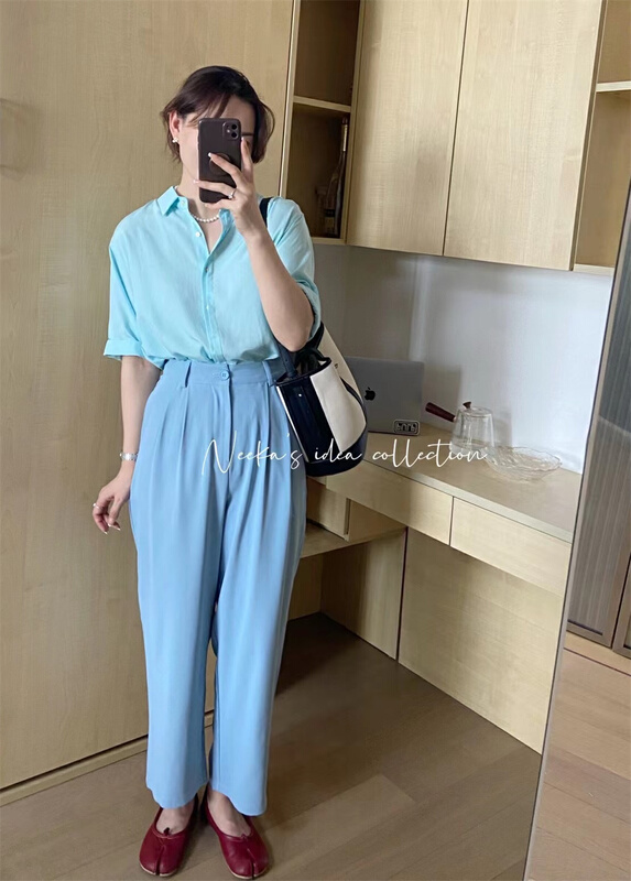 [magic Qiqi] net comfortable and versatile shirt 1530# ll