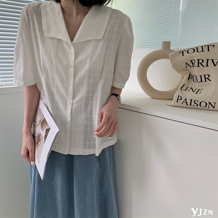 New in early summer! [within one circle] Korean single breasted fashion shirt 8652# LSW