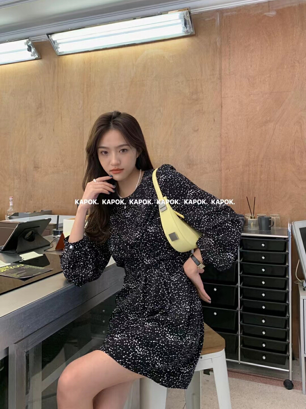 goods in stock! New year in early spring! [kapok] minority fashion temperament floral bandage dress 5360# zxl