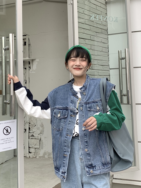 New year in early spring! [meet + studio] Korean fashion versatile vest (excluding T-shirt) 011# LSL