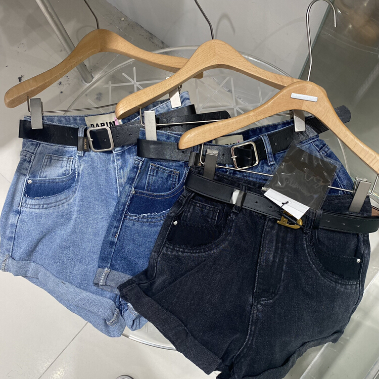 New year in early spring! [by flow] comfortable and versatile simple denim shorts (without belt) ys1-t335# XYY