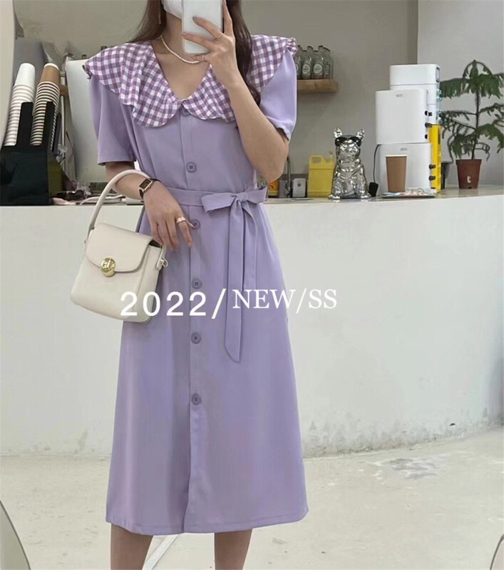 Korean Sasa (wpl-61ysl) dress with belt deduction