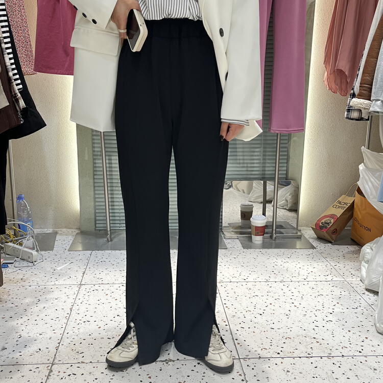 New year in early spring! [Chen] versatile slit floor mop casual pants 3080# hjy