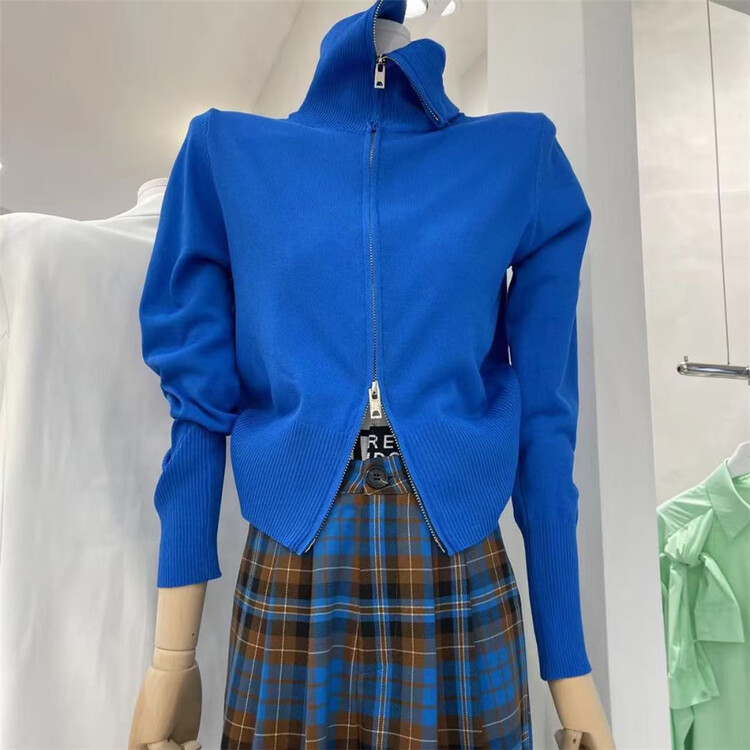 New year in early spring! [Jun Jun] Korean version double start zipper knitted cardigan 8037# lwy