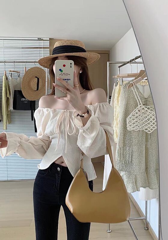 New year in early spring! [ul-2] Korean Vintage Lace Up blouse 6020# JJ