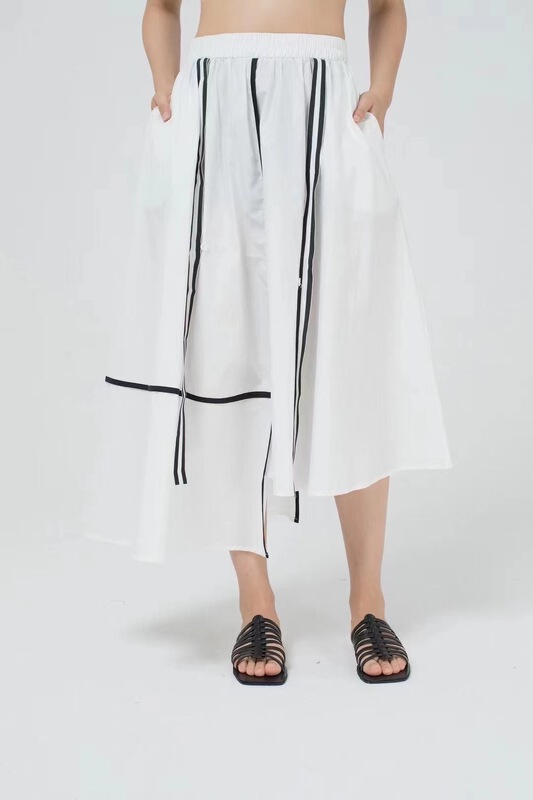 [cyard] color blocking lady temperament skirt 813# L