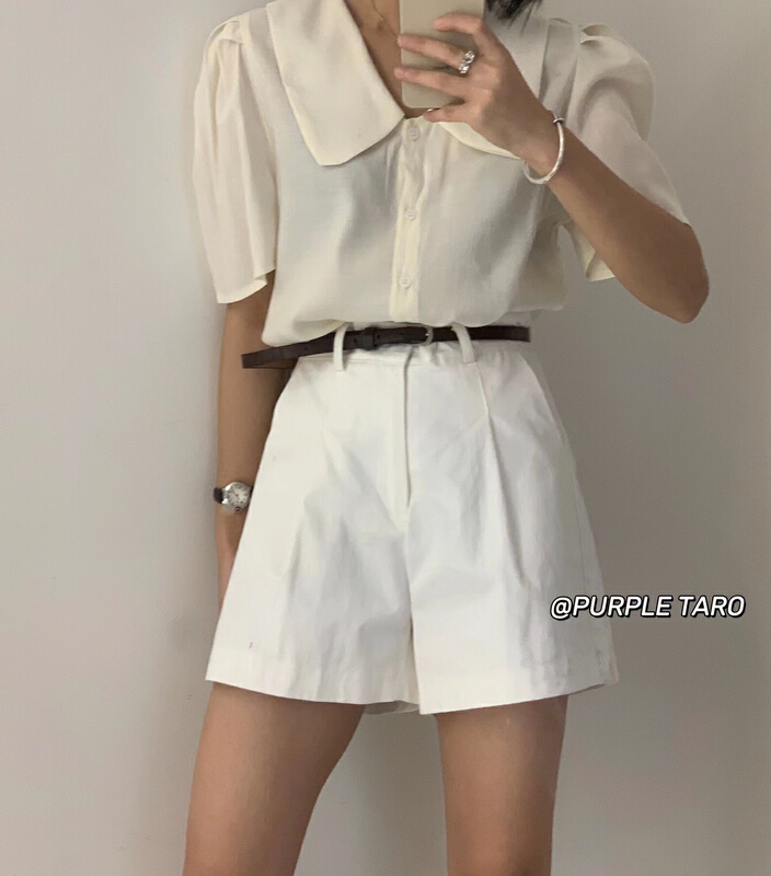 New year in early spring! [zishujia] Korean simple solid color casual shorts (without belt) ys3-3321# HBx