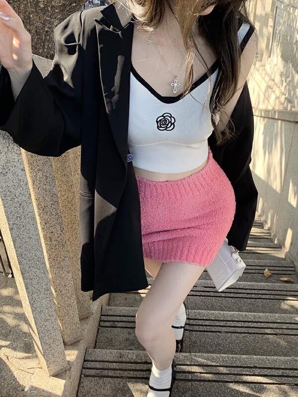 New in early summer! [LML] hot girl slim V-neck vest / sling 8520# ozq