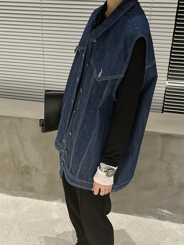 [WP / Yinuo] Korean style fashion versatile denim vest (only sell vest) m915# CSX