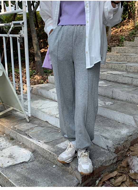 New year in early spring! [the mind] solid color versatile simple casual pants 60173-1# XYJ