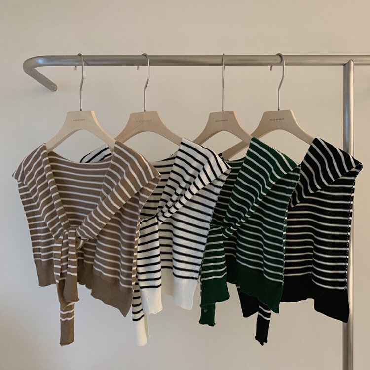 New year in early spring! [miss miss home] simple and versatile striped shawl b2038# ZSY