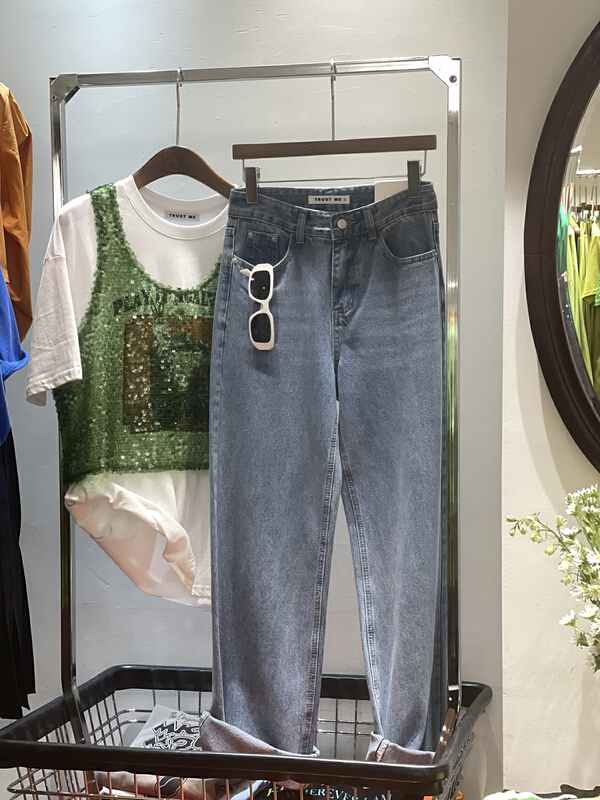 New in early summer! [trust me] loose and versatile Korean jeans 67510# ozq