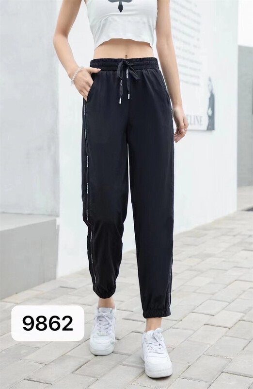 [Meisi pants line] sports fashion loose tie casual pants 9862# WPL