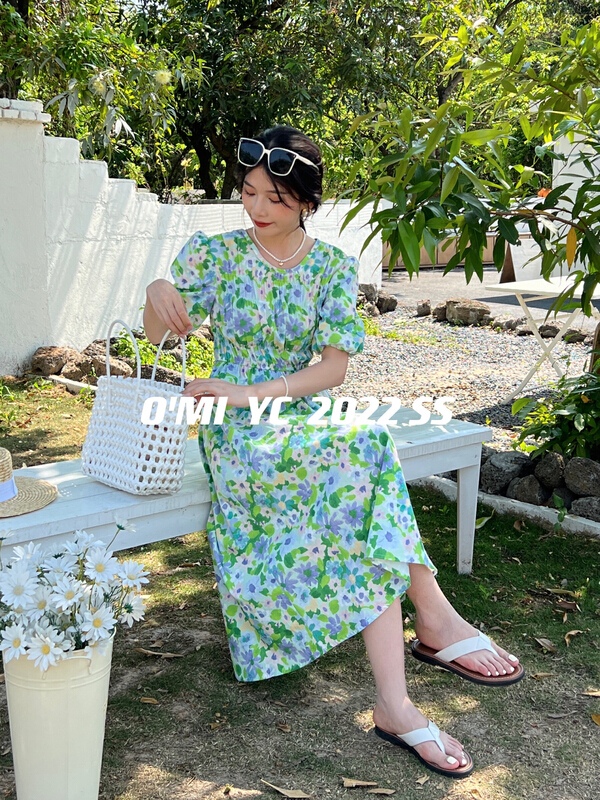 goods in stock! New in early summer! [O MI] French oil painting floral dress ys-7212# HBx
