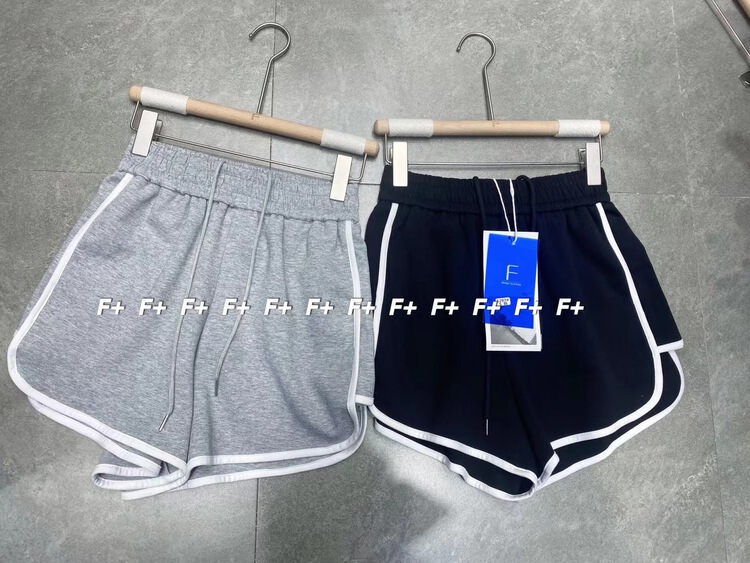 New in early summer! 【F】 High waist slim contrast lace up casual shorts 1297# HBx