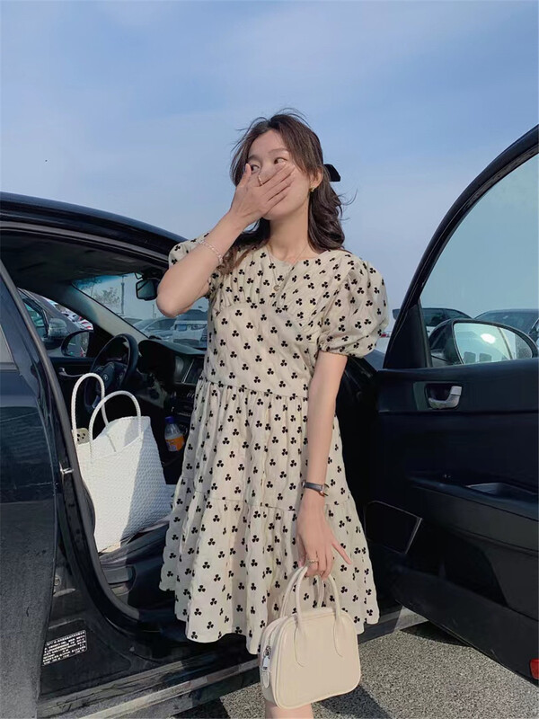 New in early summer! [MSN] Korean style gentle wind hem dress lyq21# CLS
