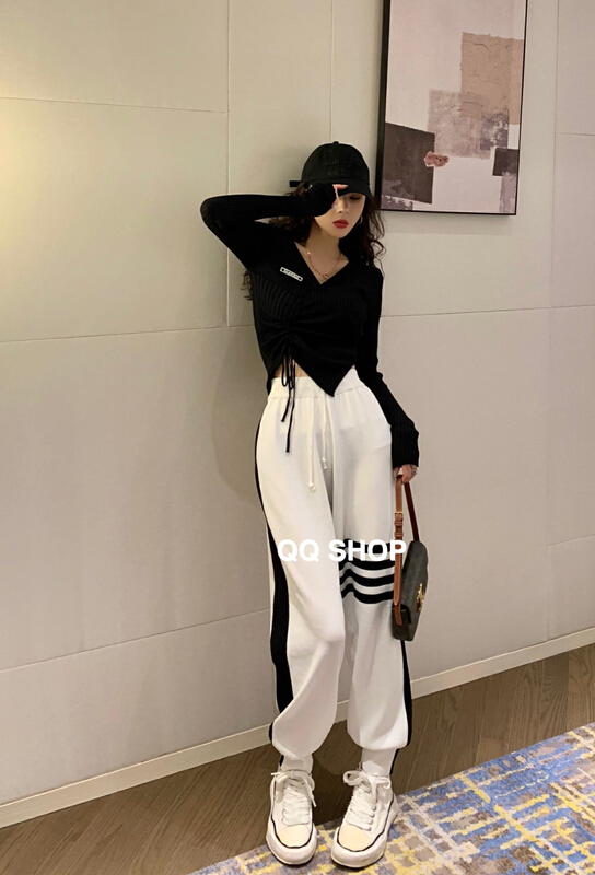 New year in early spring! [QQ shop] Korean loose and versatile casual pants qq7822# ozq