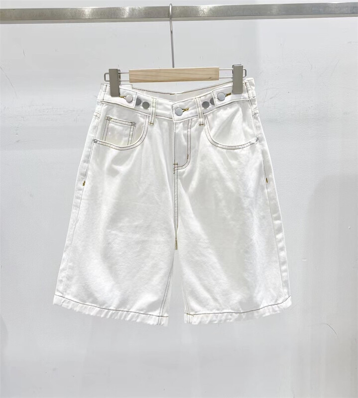New in early summer! [td] high waist versatile 5-point denim shorts l2000-262# XJ