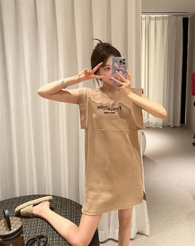 [MS studio] Korean alphabet sleeveless dress 993# PCZ