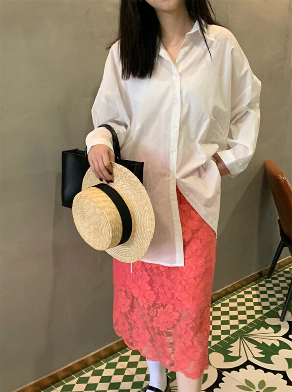 [vengo] Korean loose sunscreen shirt 6006-2# XJ