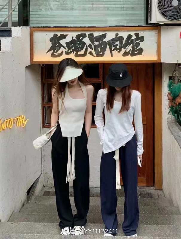 [IU room] Korean loose drawstring casual pants ys1-8287# XYY