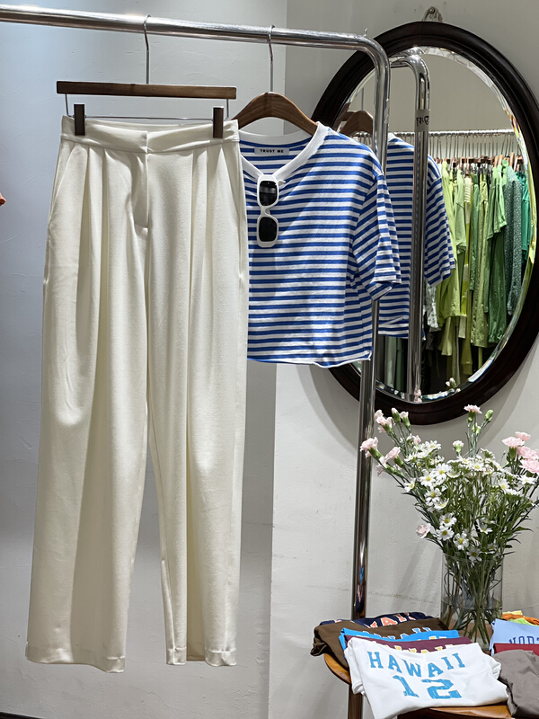 [trust me] straight and versatile slacks 66950# ozq