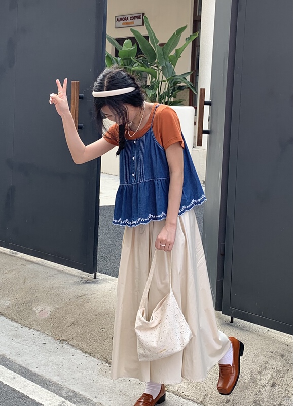 [from Anna] fashionable solid color versatile vest / sling 6166# LSW