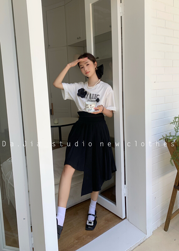 New in early summer! [Dajia] Korean loose short sleeve T-shirt 22289# CLS