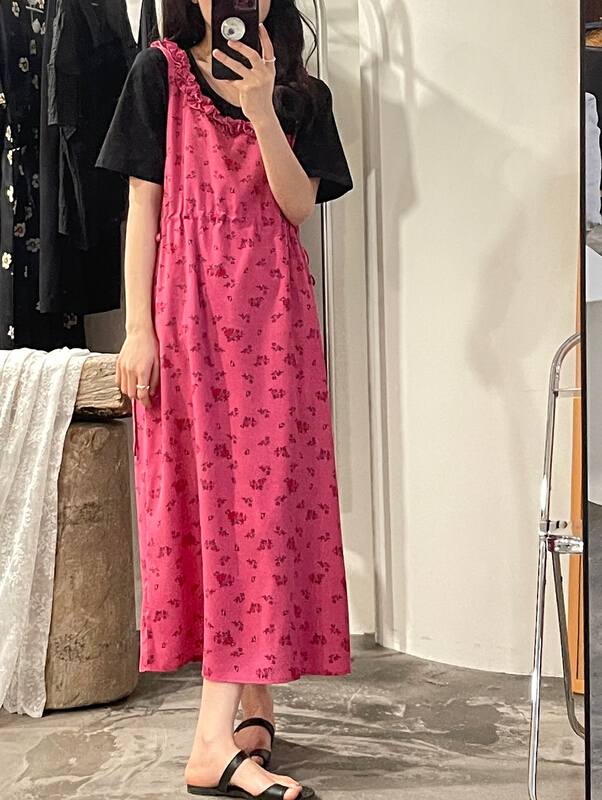 [ISO Korean] sweet floral suspender dress designed by gentle minority (dress only) 66183# hjy