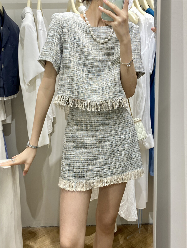 [best u] xiaoxiangfeng A-shaped raw skirt (only half skirt) 55831\lsw
