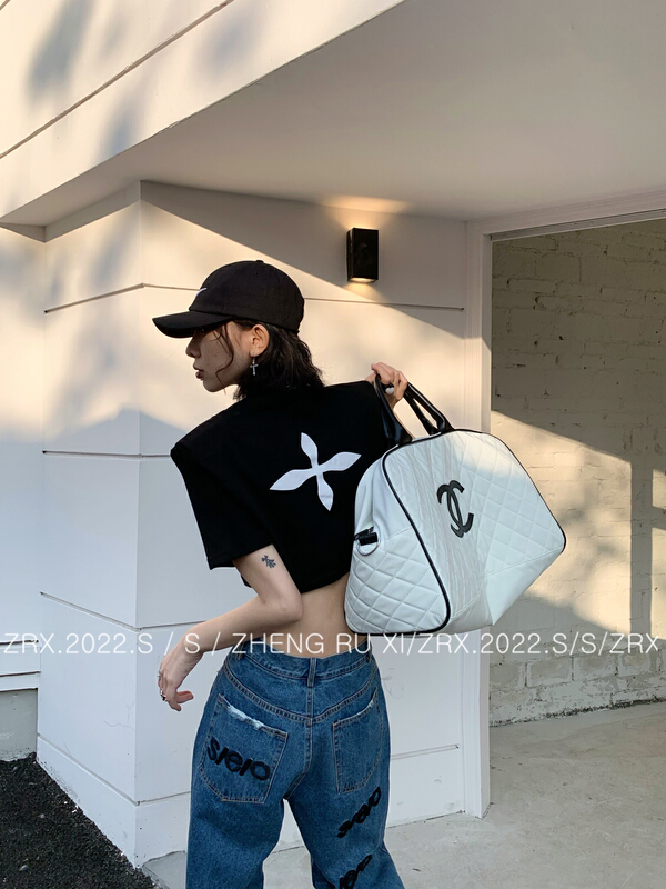 New year in early spring! [zhengruxi] round neck Pullover printed short sleeve T-shirt 11528# WTT