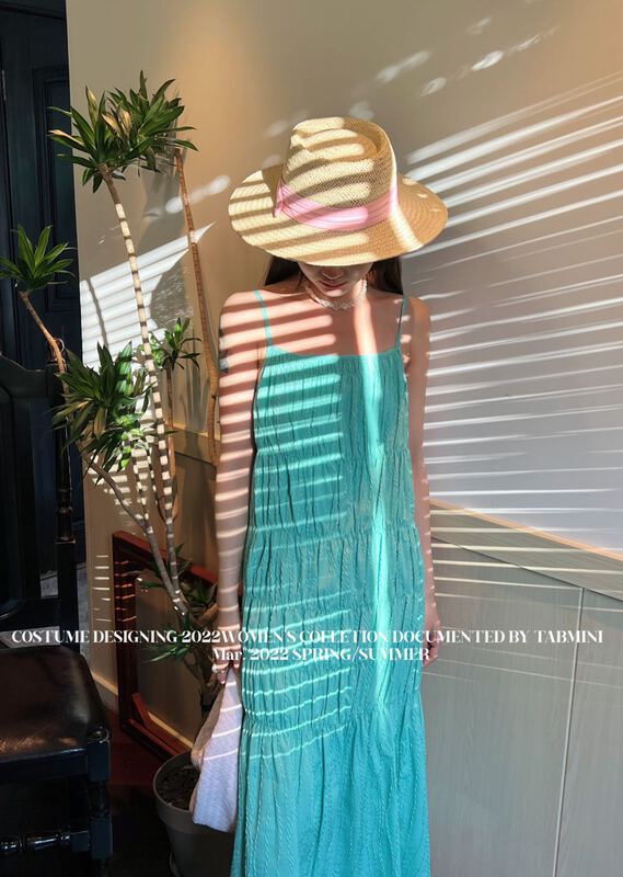[tabmini] Korean style suspender dress c19382-a# WPL