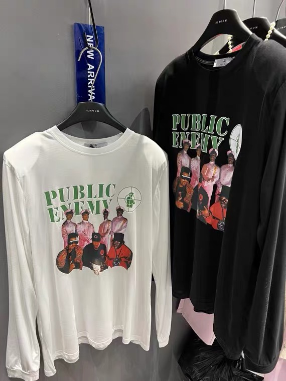 [77. Studio] Korean print Pullover long sleeve T-shirt 0181# WTT