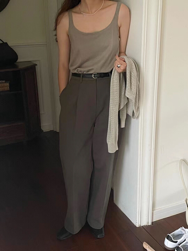 New year in early spring! [Tn] new simple and versatile casual pants 22n020# cqw