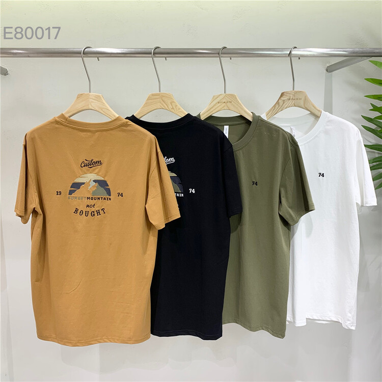 New year in early spring! [Yeji] Korean versatile back print breathable comfortable short sleeve T-shirt e80017# ZZL