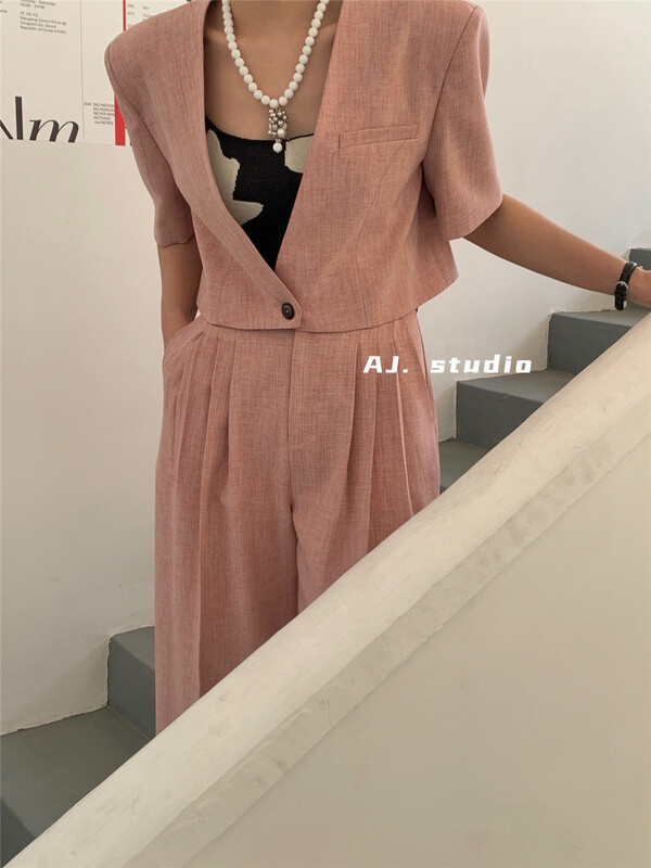 goods in stock! New year in early spring! [AJ. Studio] one button fashion Korean short coat (only for coat) 9180# ll