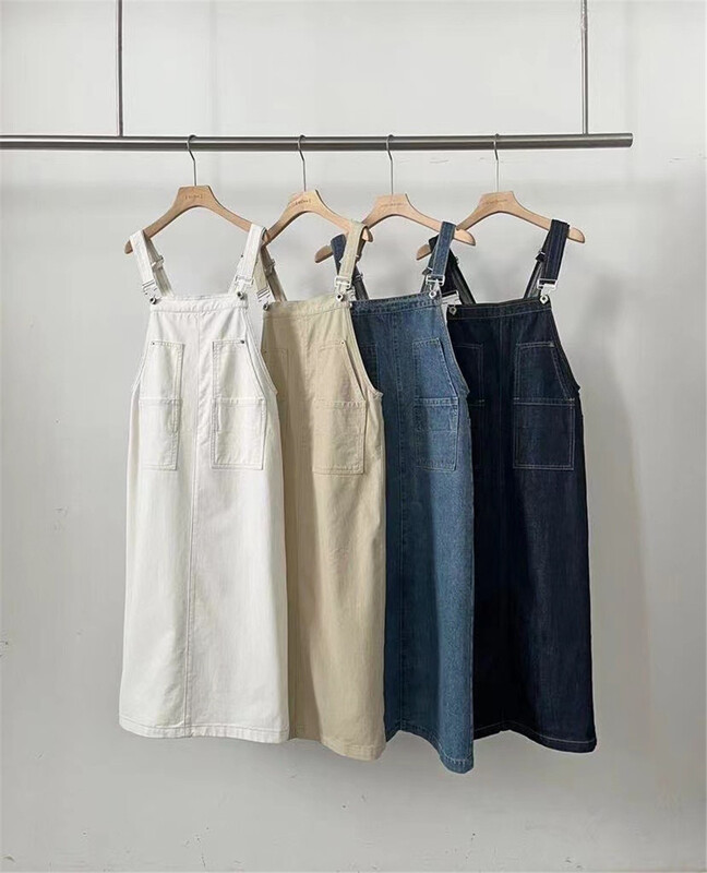 New year in early spring! [acme group] Korean style fashion versatile casual solid color suspender skirt (only suspender skirt) 0117# CLS